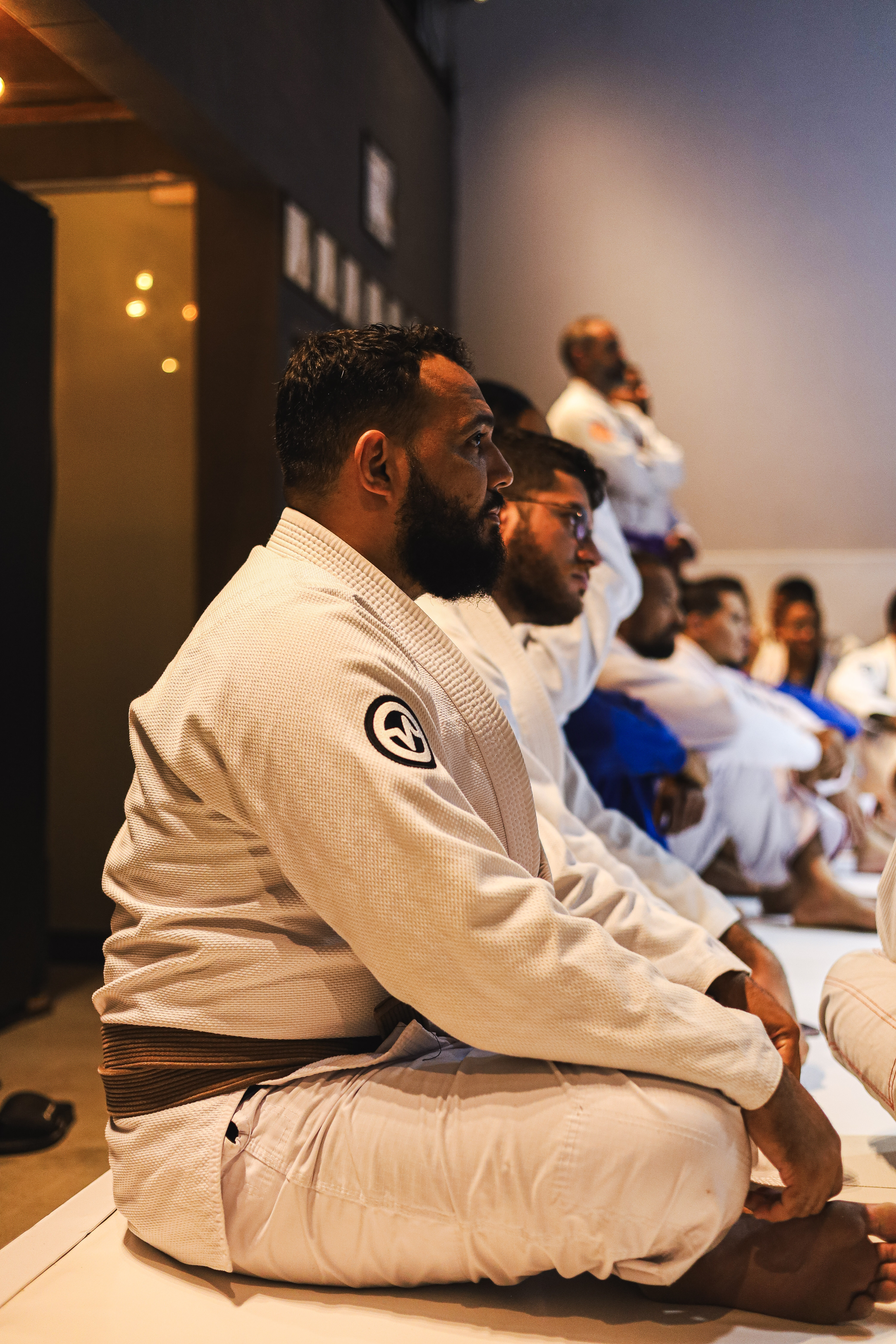 Aluno em treino de Jiu-Jitsu